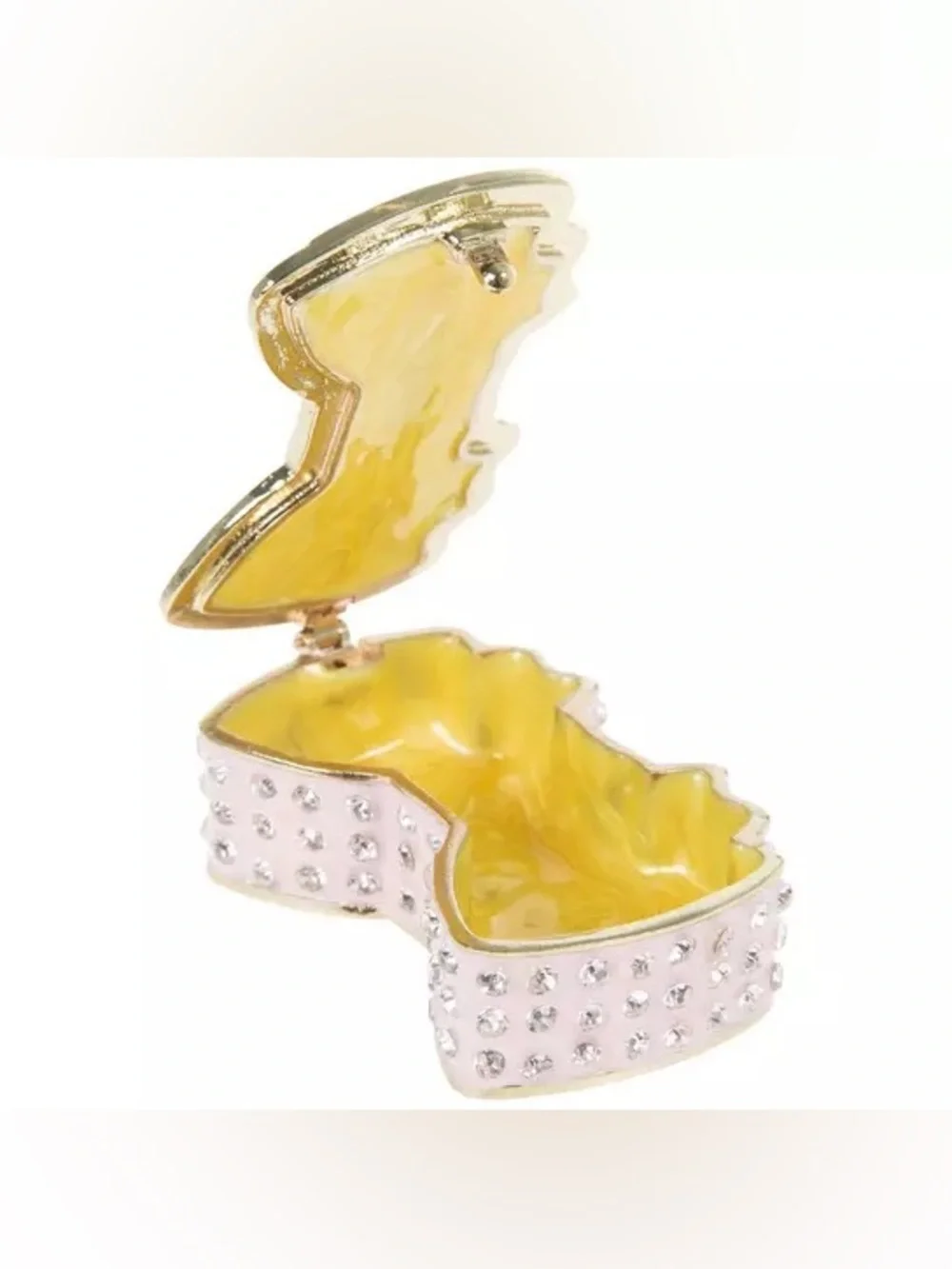 Pink Rhinestone Bow Jewelry Box